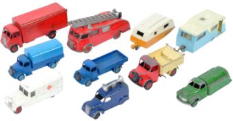 COLLECTION OF X10 VINTAGE DINKY TOYS DIECAST TRUCKS
