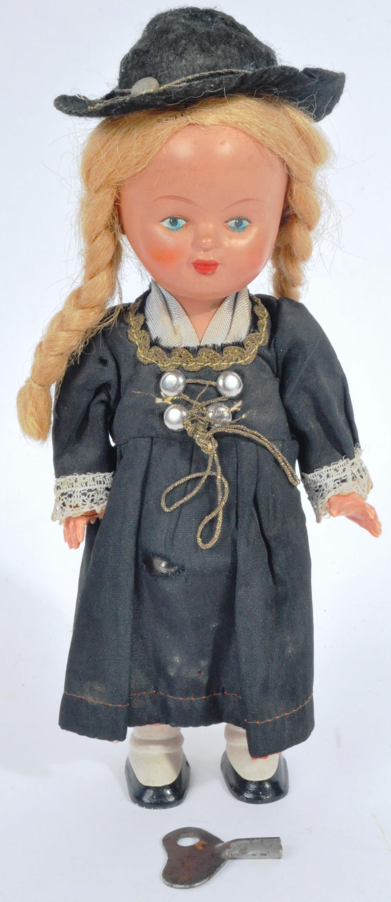 VINTAGE ENGLISH TEDDY BEAR AND GERMAN SCHUCO DOLL - Image 5 of 8