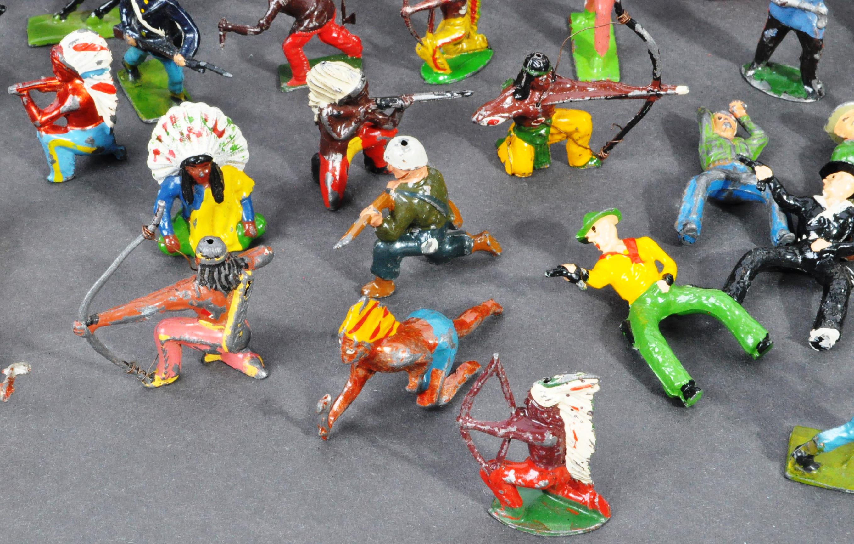 LEAD FIGURES - COLLECTION OF COWBOYS & INDIANS - Image 9 of 12