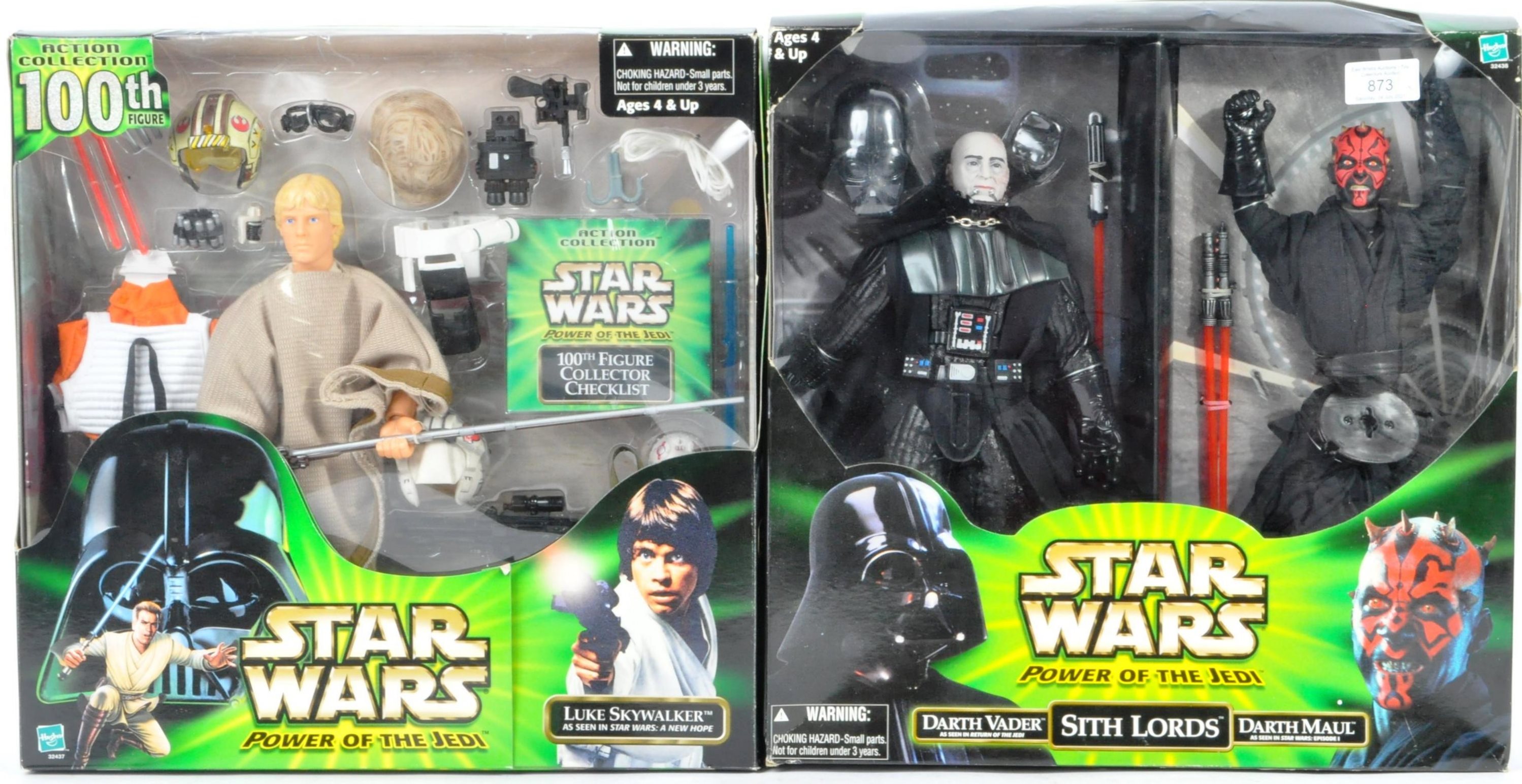 STAR WARS - TWO HASBRO 12" ACTION FIGURE SETS