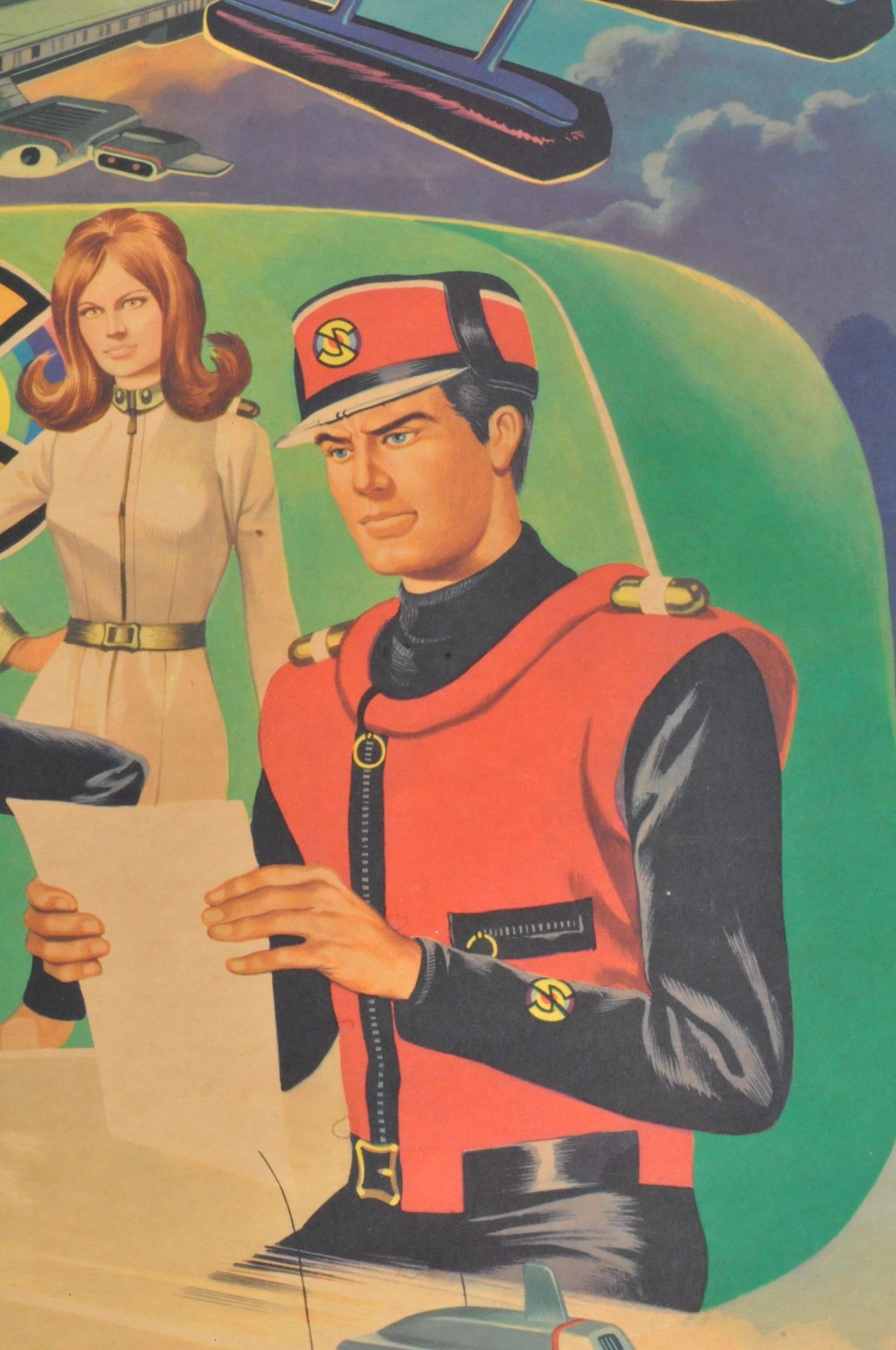 RARE CAPTAIN SCARLET ANGLO CONFECTIONERY SHOP DISPLAY POSTER BOARD - Image 6 of 9