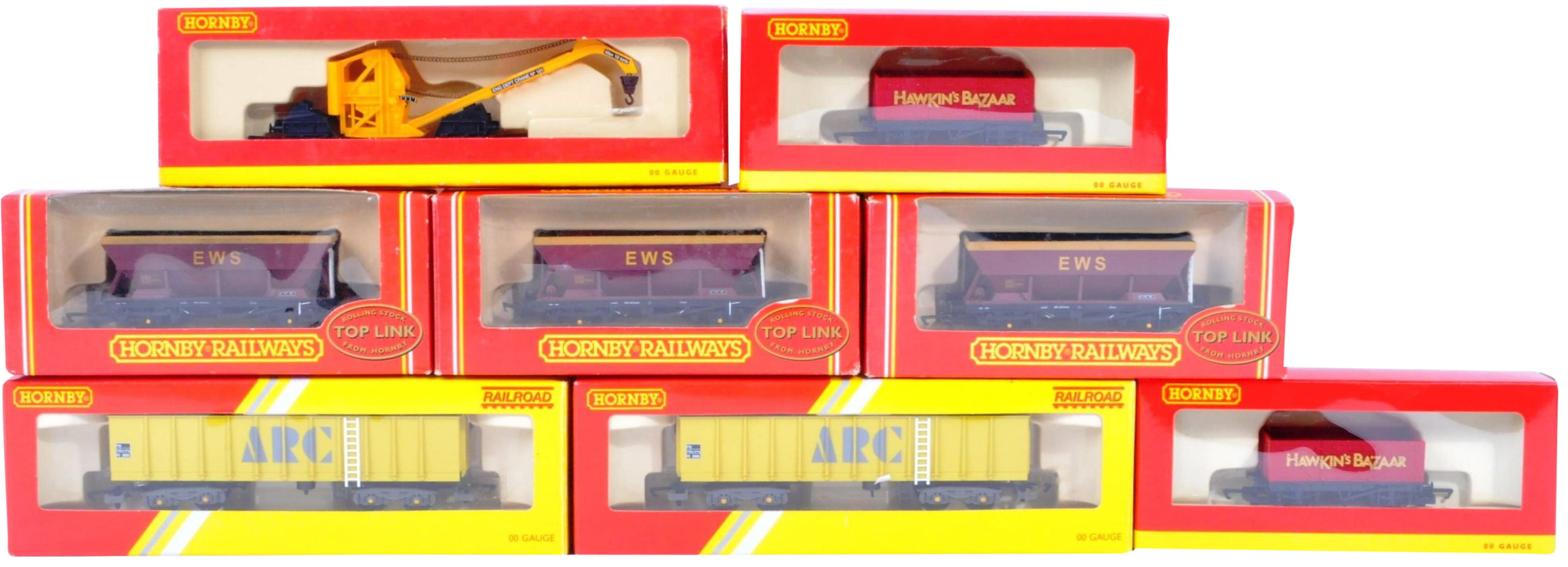 COLLECTION OF HORNBY 00 GAUGE MODEL RAILWAY ROLLING STOCK ITEMS