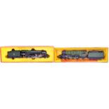 TWO VINTAGE HORNBY & TRIANG MODEL RAILWAY TRAINSET LOCOMOTIVES