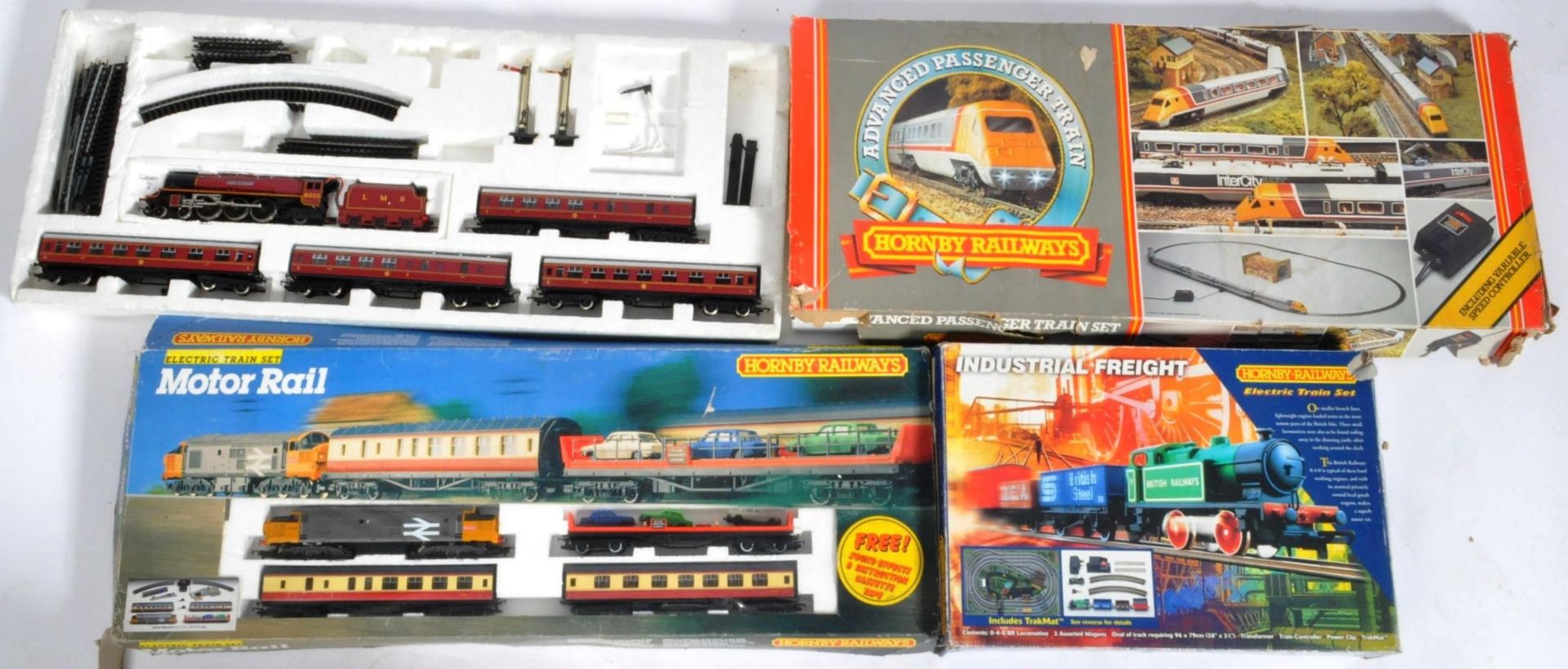 COLLECTION OF X4 ASSORTED HORNBY 00 GAUGE TRAINSETS