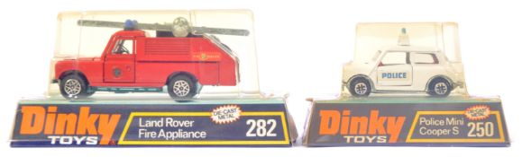 TWO ORIGINAL VINTAGE DINKY TOYS DIECASE MODEL VEHICLES