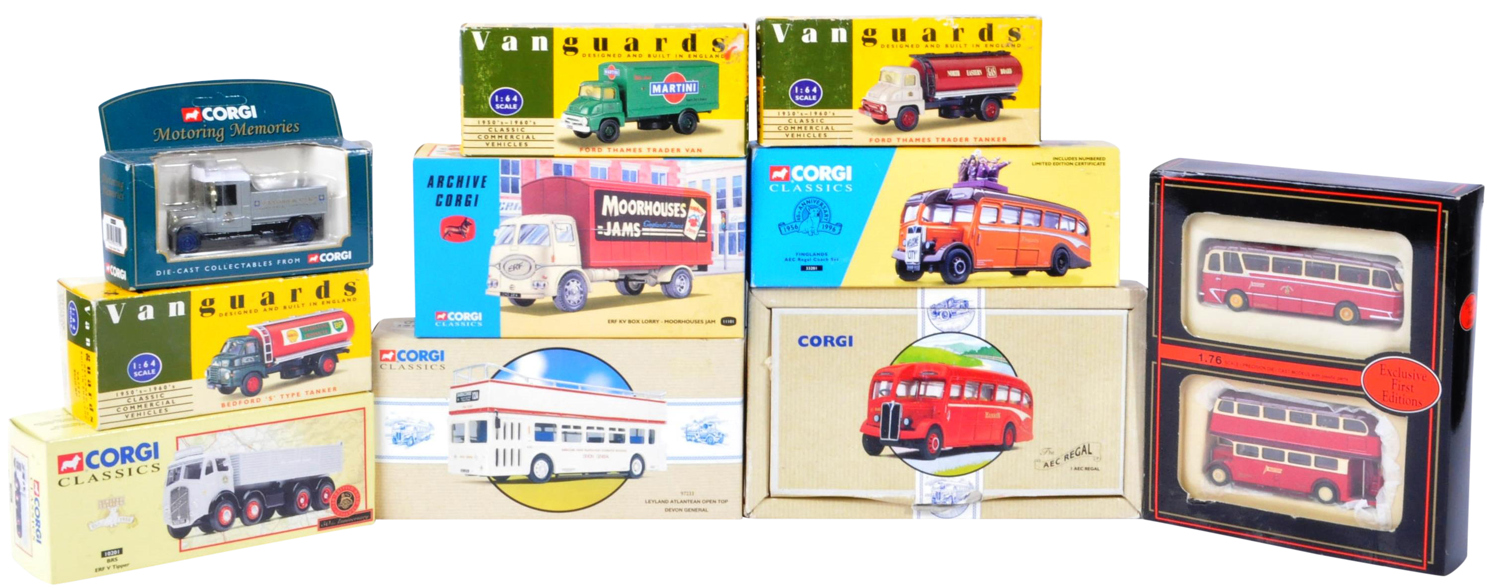 DIECAST - COLLECTION OF BOXED MODELS - CORGI, EFE, VANGUARDS ETC