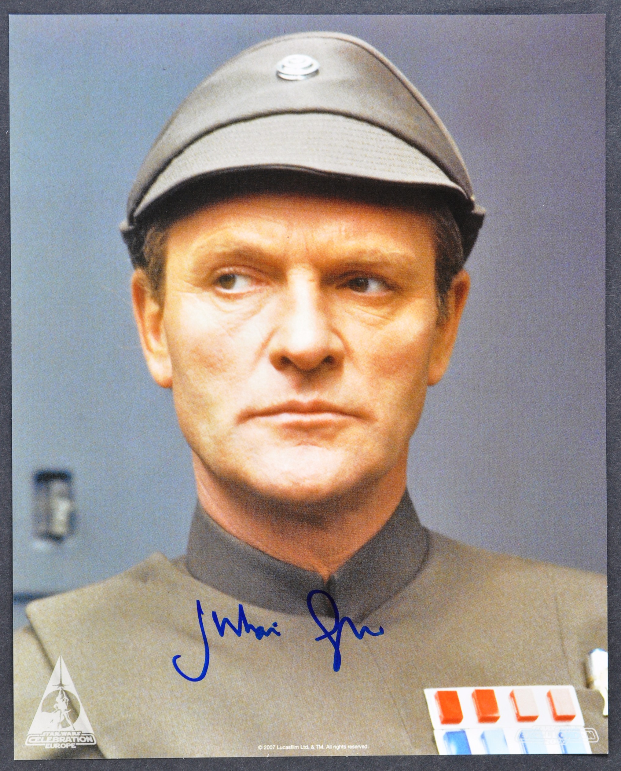 STAR WARS - JULIAN GLOVER (GENERAL VEERS) SIGNED CELEBRATION PHOTO