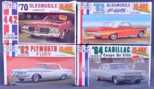 COLLECTION OF X4 VINTAGE JO-HAN FACTORY SEALED MODEL KITS