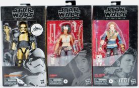 STAR WARS - X3 HASBRO STAR WARS BLACK SERIES ACTION FIGURES