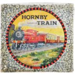 ANTIQUE C1920 HORNBY 0 GAUGE CLOCKWORK TINPLATE TRAINSET