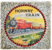 ANTIQUE C1920 HORNBY 0 GAUGE CLOCKWORK TINPLATE TRAINSET