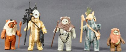 STAR WARS - COLLECTION OF ORIGINAL VINTAGE EWOK ACTION FIGURES