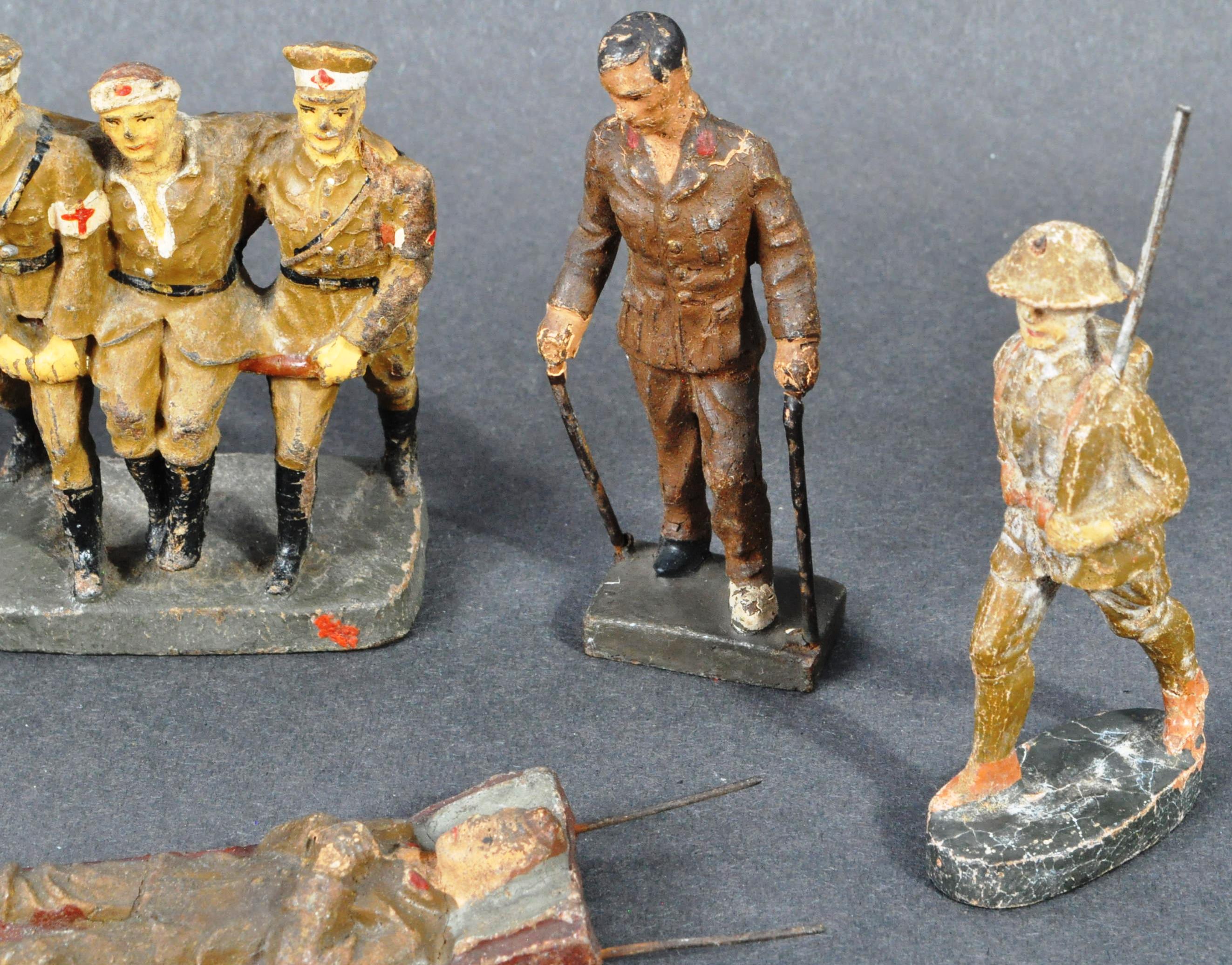 WWI FIRST WORLD WAR ELASTOLIN GERMAN MADE SOLDIER FIGURES - Image 2 of 6