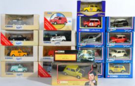 COLLECTION OF ASSORTED CORGI DIECAST MINI COOPER MODELS