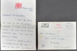 DIANA PRINCESS OF WALES (1961-1997) - HANDWRITTEN LETTER