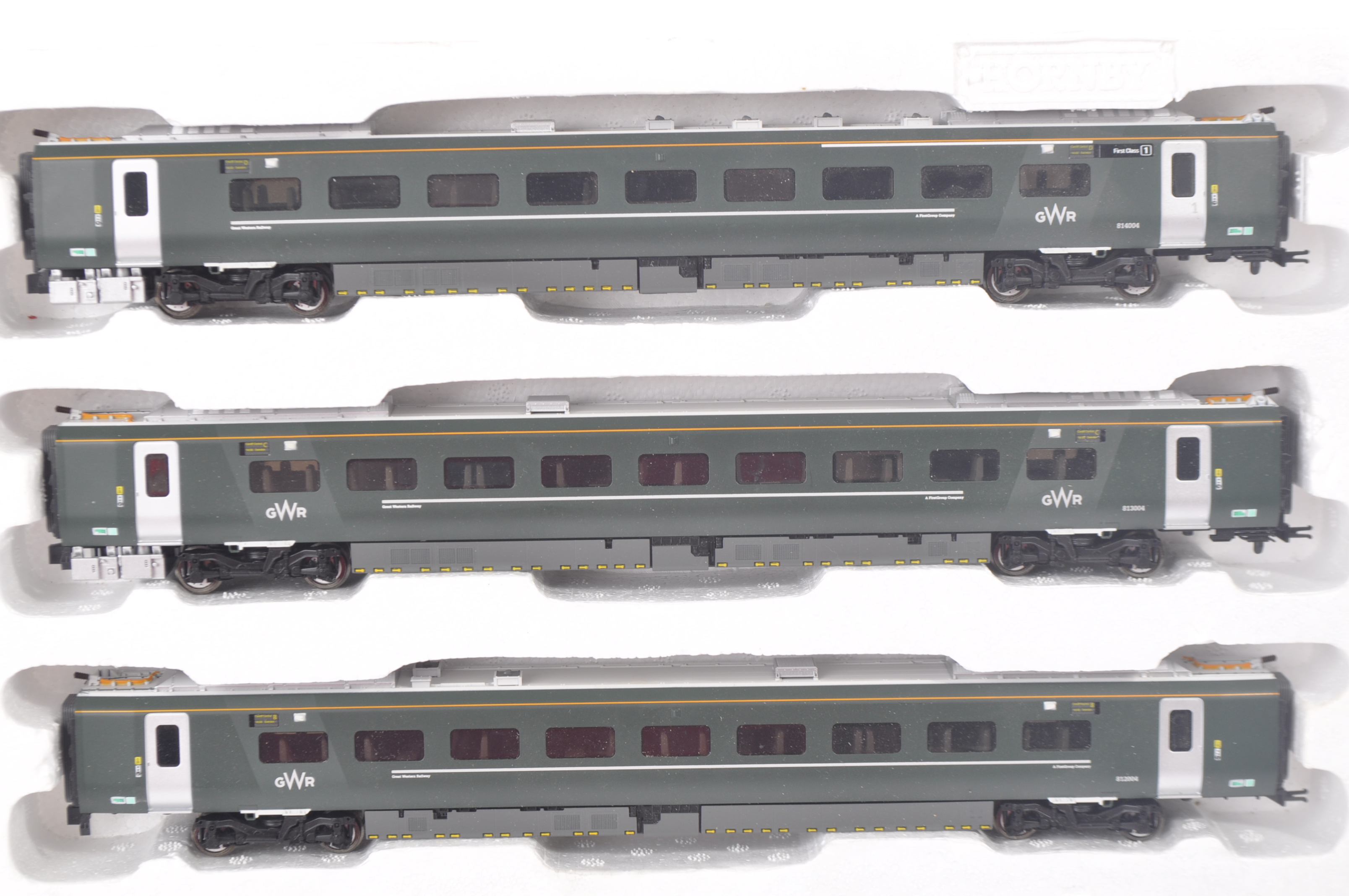 COLLECTION OF X3 HORNBY 00 GAUGE CLASS 800 IEP LOCO CARRIAGES - Image 2 of 5