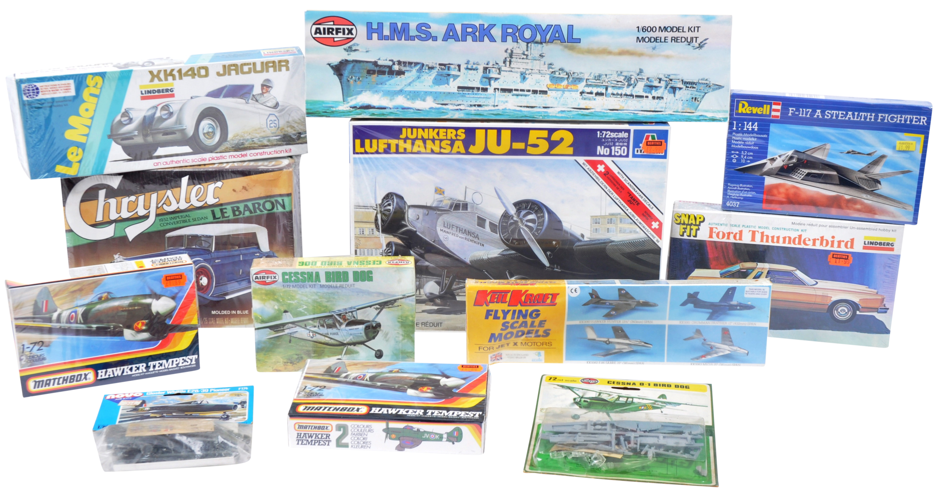 COLLECTION OF X12 ASSORTED FACTORY SEALED MODEL KITS