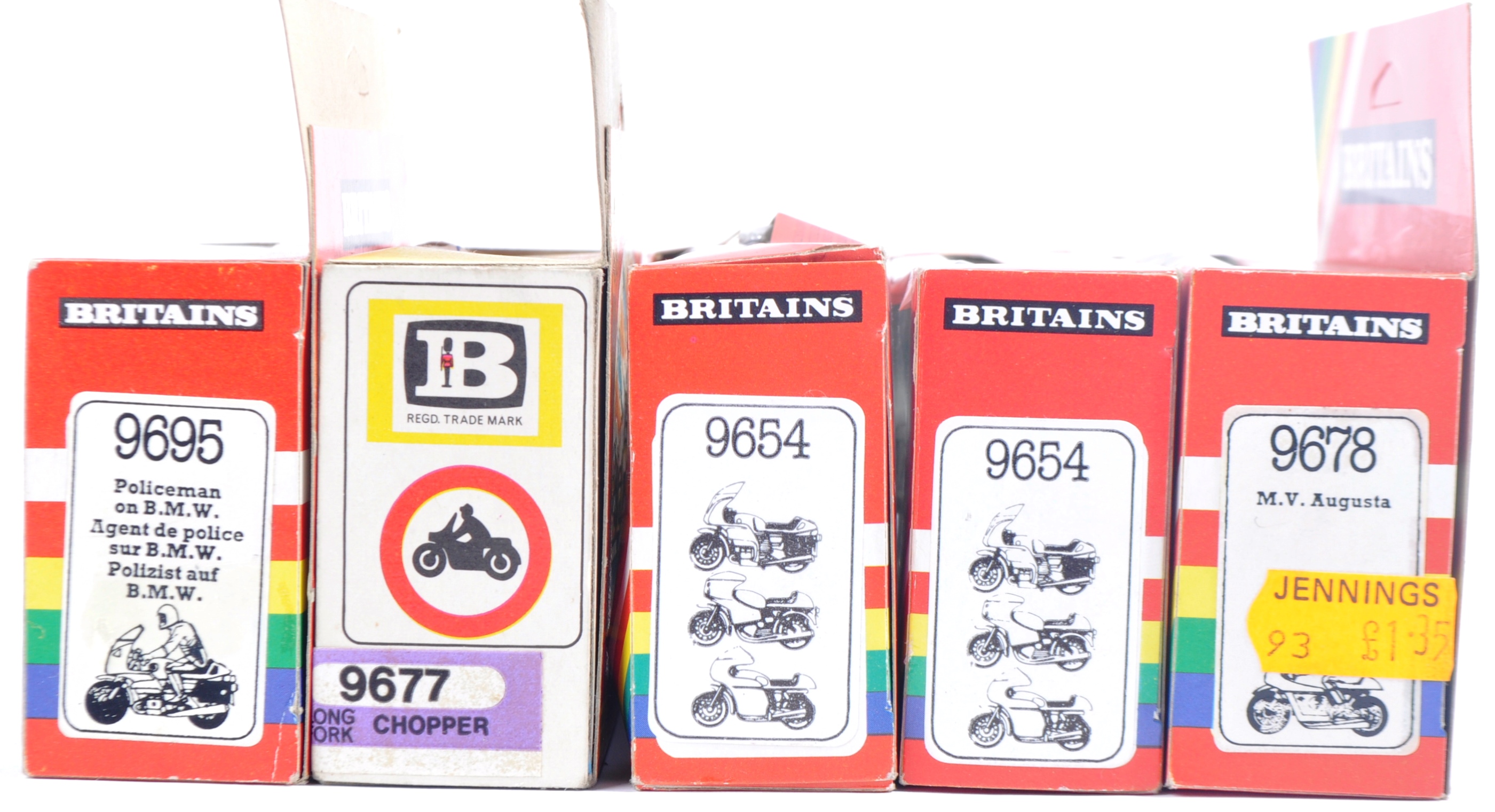 COLLECTION OF X5 BRITAINS MADE DIECAST MOTOR CYCLES - Image 4 of 4