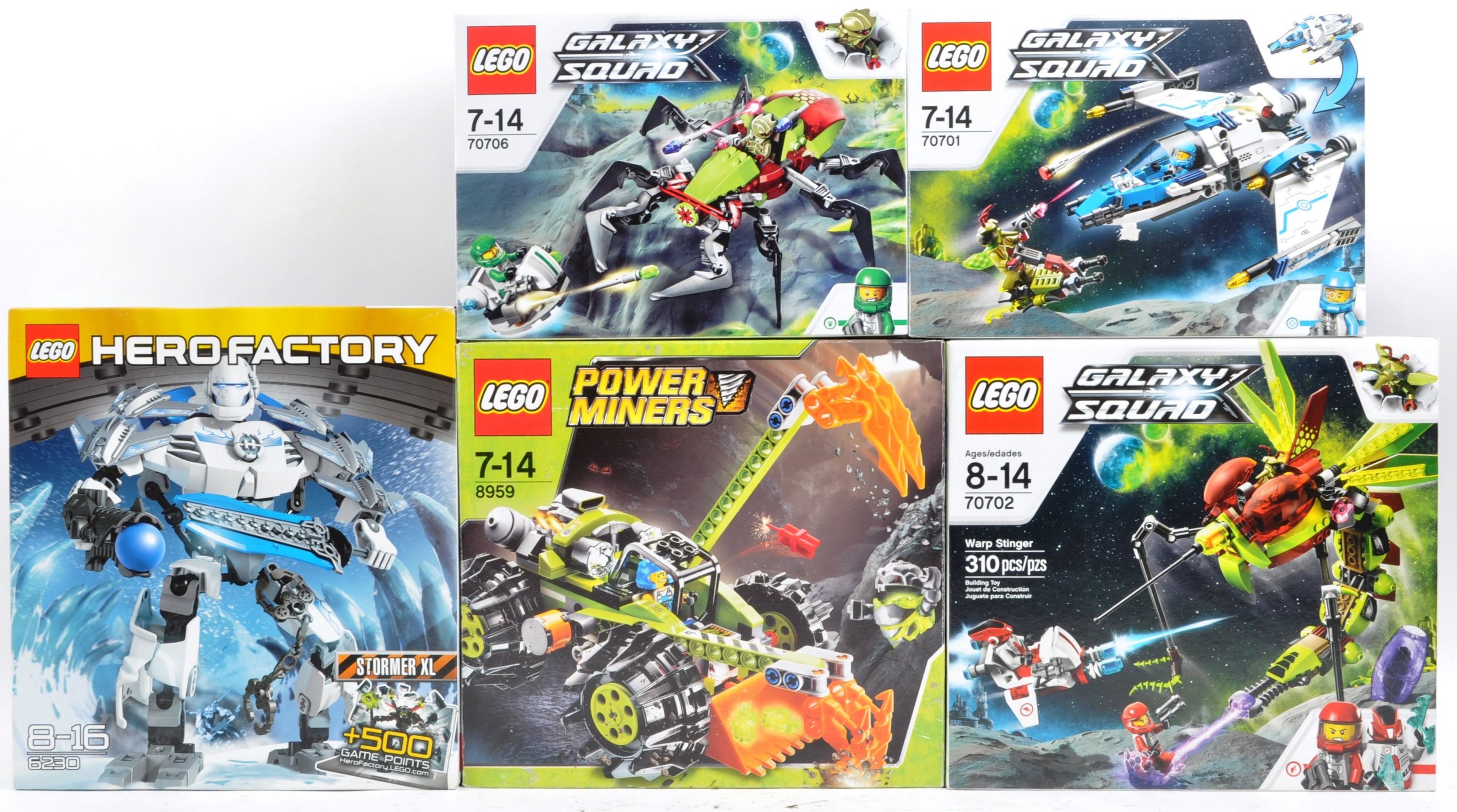 LEGO SETS - GALAXY SQUAD - HERO FACTORY - POWER MINERS
