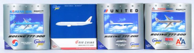 COLLECTION OF X4 GEMINI JETS DIECAST MODEL AIRCRAFTS