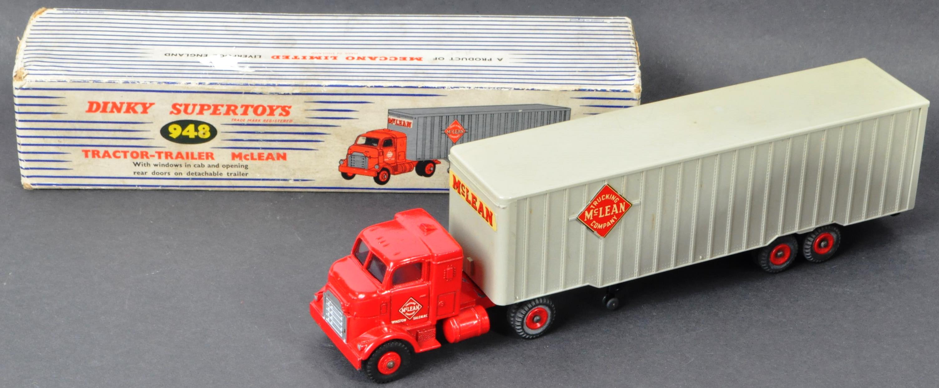 DINKY TOYS - ORIGINAL 948 TRACTOR-TRAILER MCLEAN DIECAST MODEL