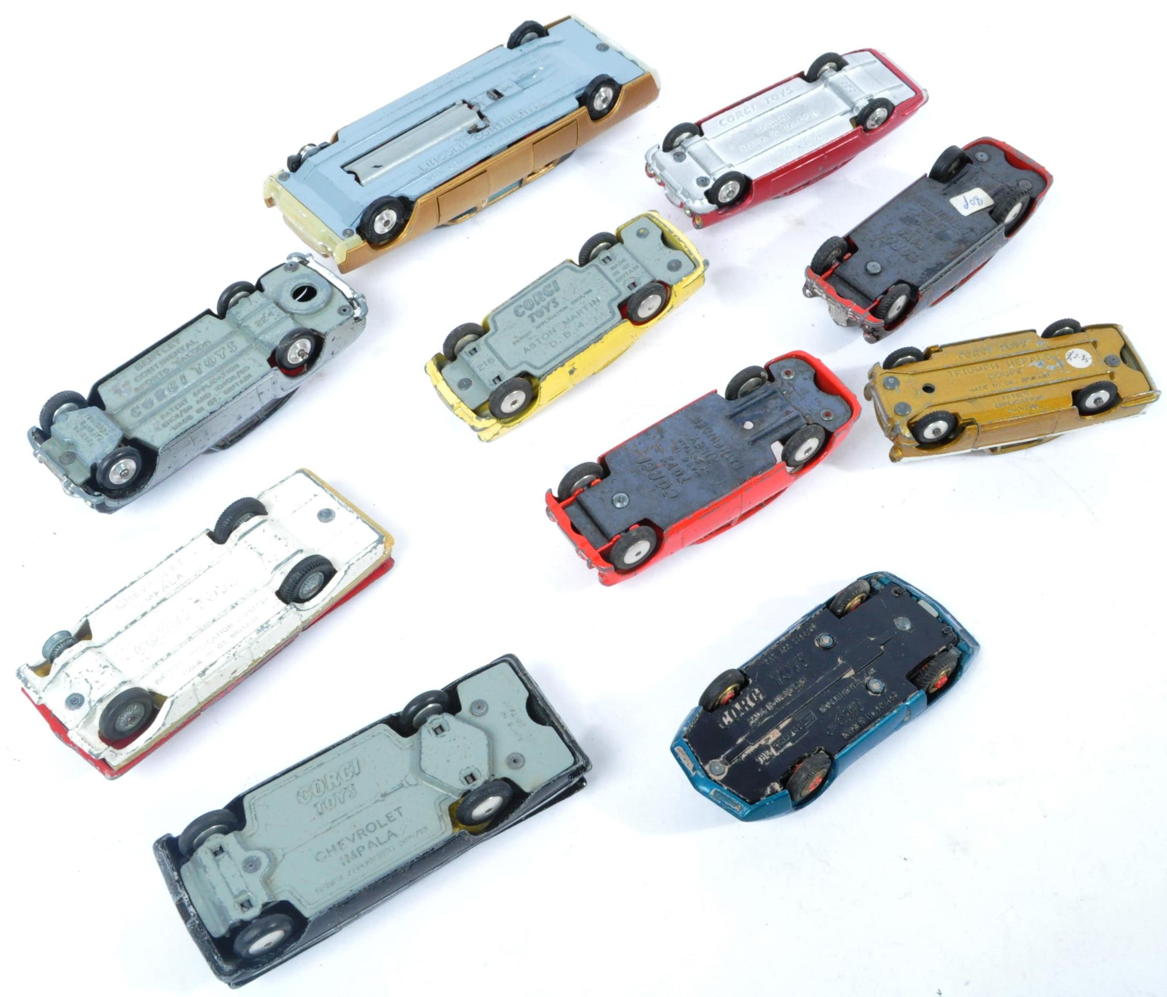 COLLECTION OF X10 VINTAGE CORGI TOYS DIECAST MODEL CARS - Image 6 of 6