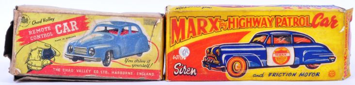 VINTAGE MARX & CHAD VALLEY MADE TOY CARS