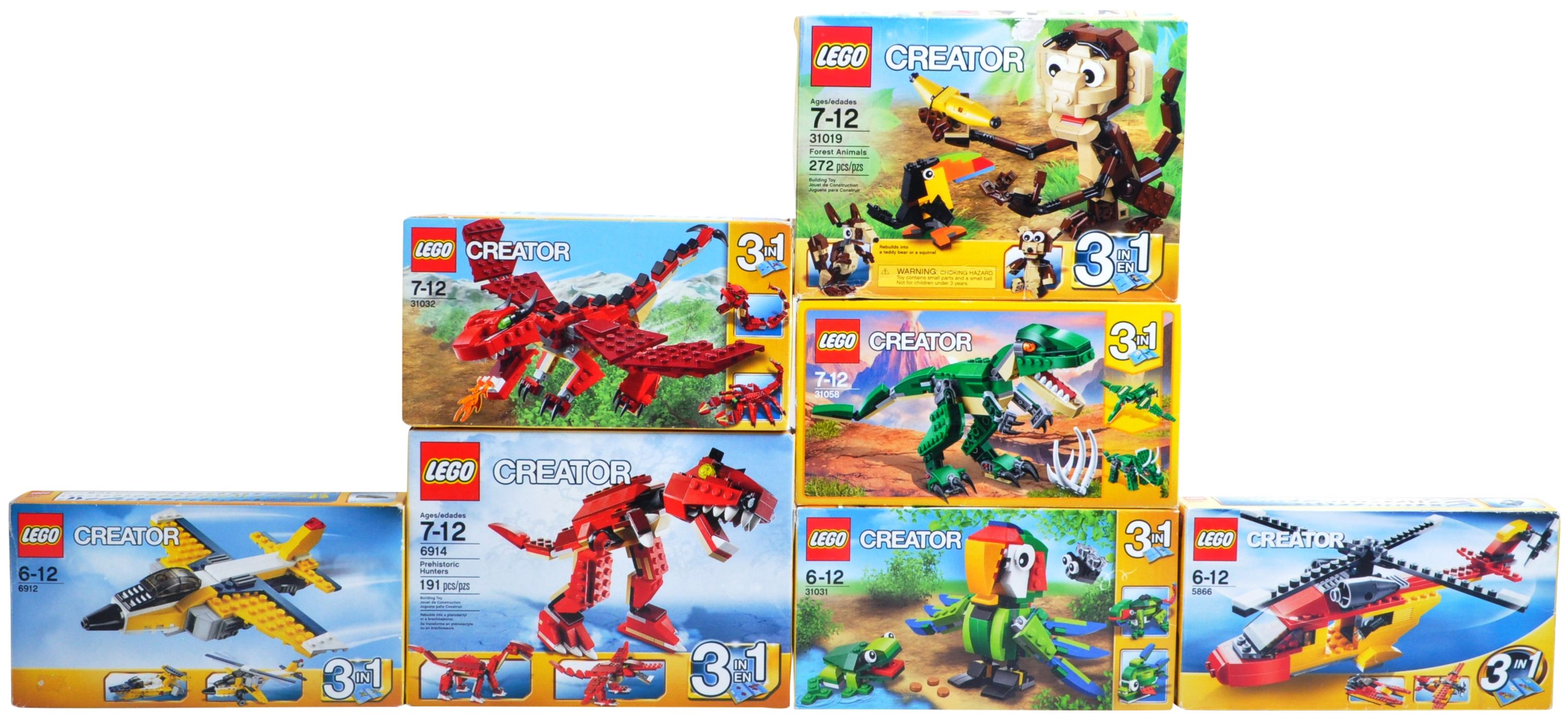 LEGO SETS - LEGO CREATOR 3 IN 1 - COLLECTION OF X7 LEGO SETS