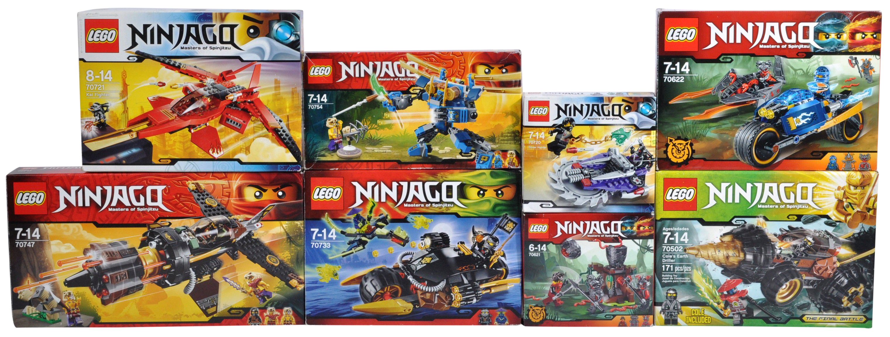 LEGO SETS - LEGO NINJAGO - COLLECTION OF X8 LEGO NINJAGO SETS