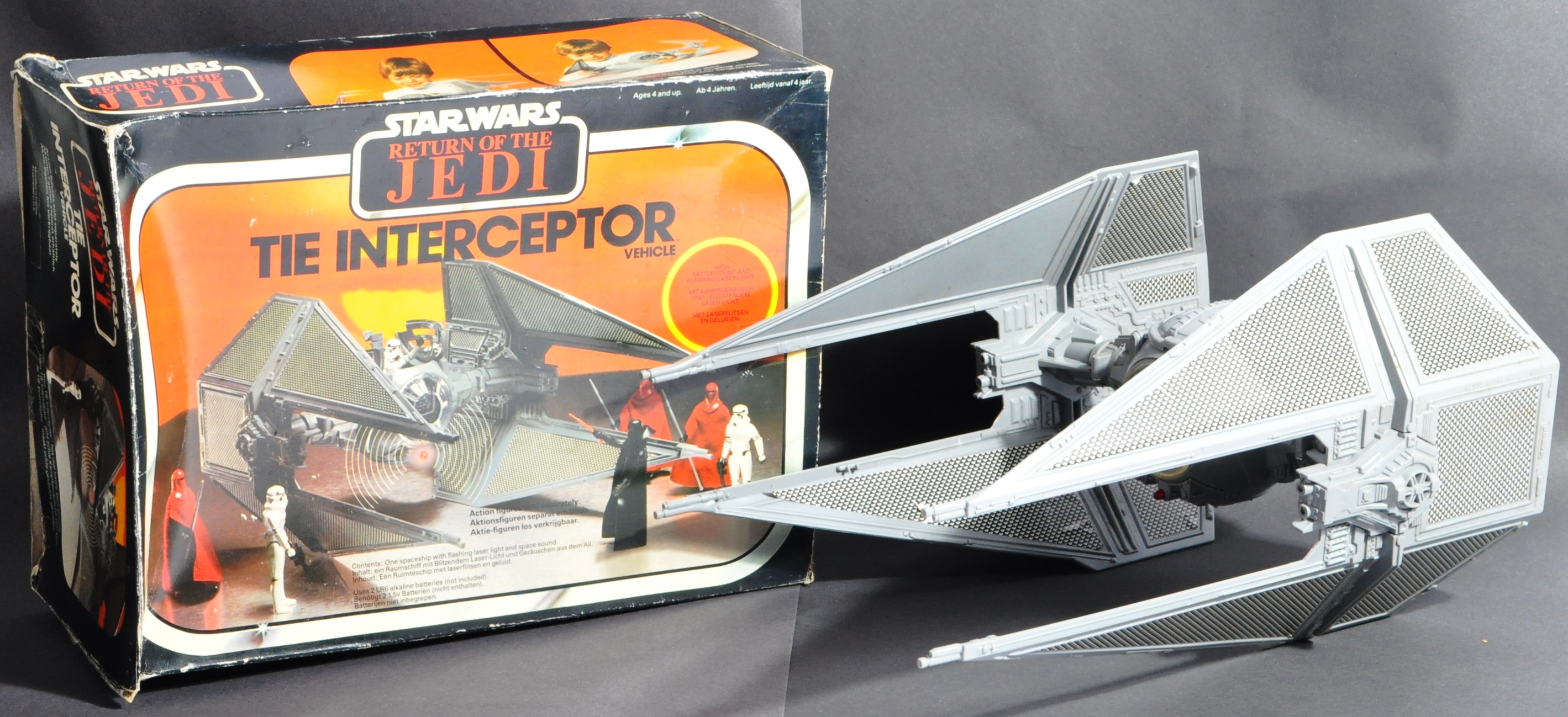 STAR WARS - ORIGINAL VINTAGE PALITOY TIE INTERCEPTOR PLAYSET