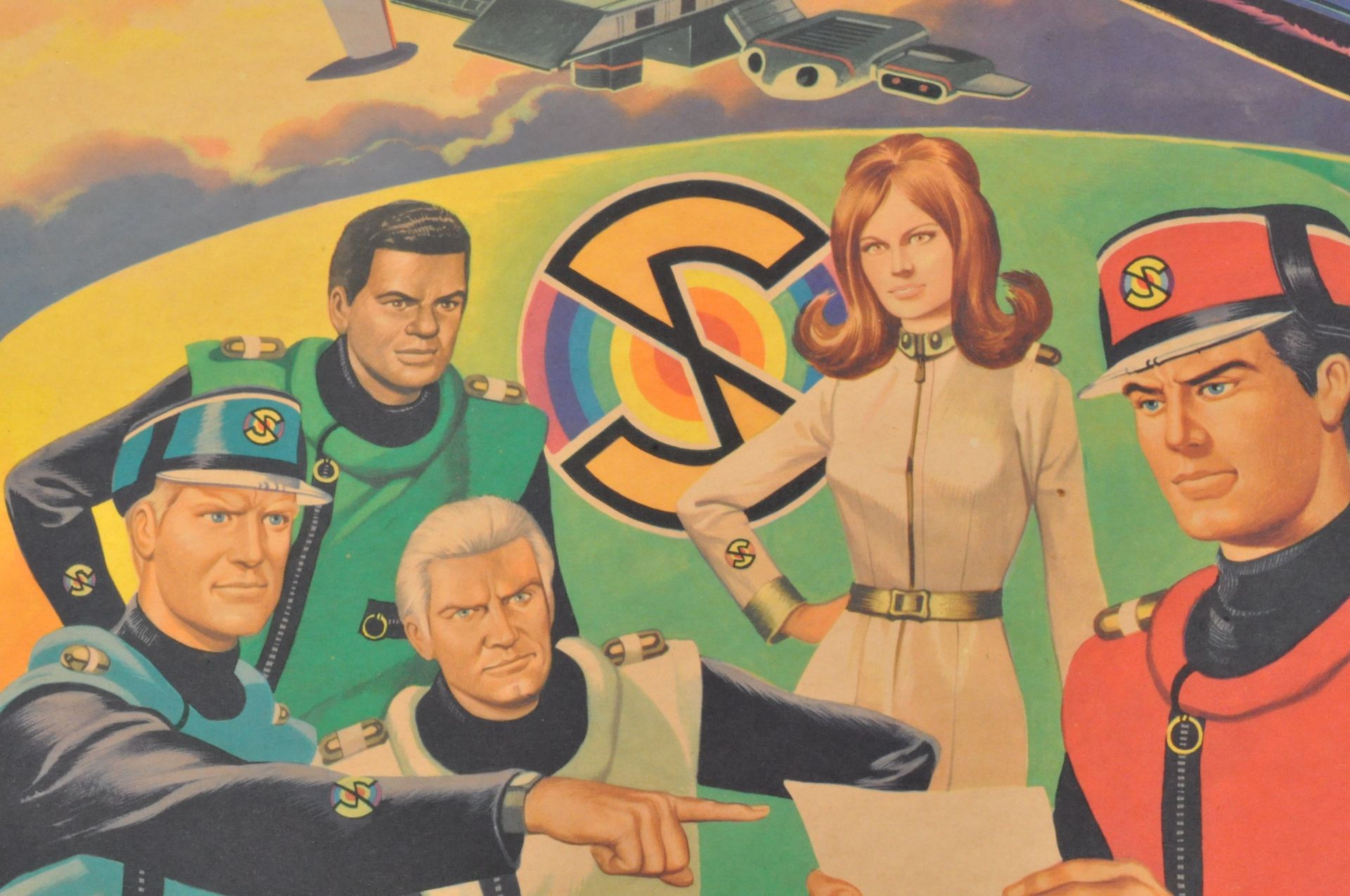 RARE CAPTAIN SCARLET ANGLO CONFECTIONERY SHOP DISPLAY POSTER BOARD - Image 5 of 9