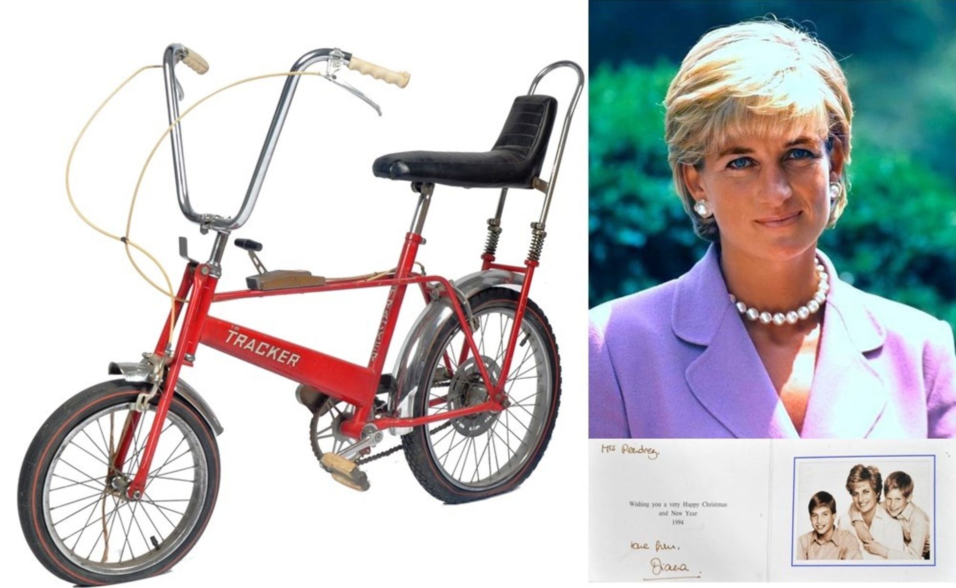 DIANA PRINCESS OF WALES - HER CHILDHOOD TRACKER BICYCLE