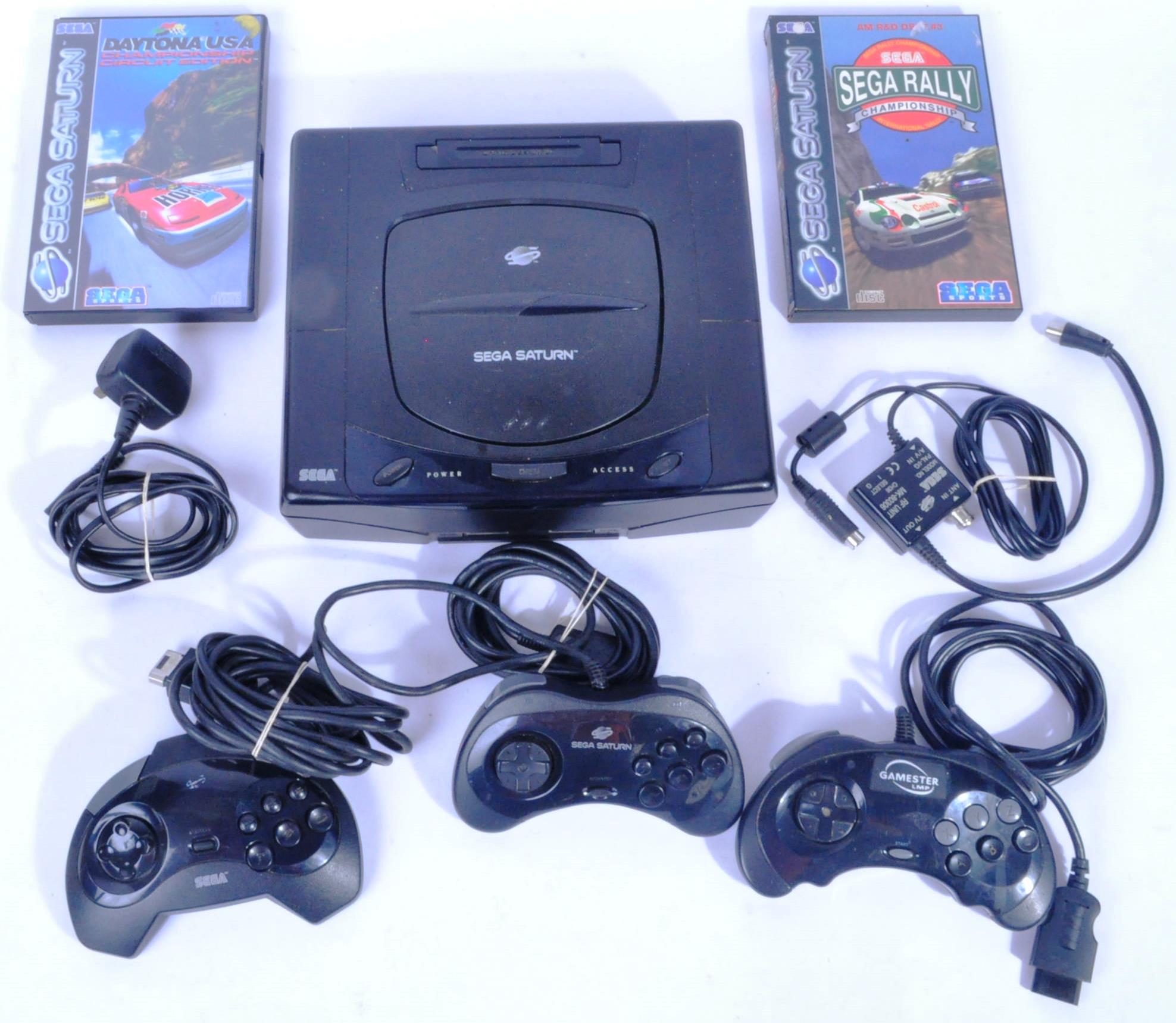 ORIGINAL SEGA SATURN GAMES CONSOLE WITH GAMES AND ACCESSORIES