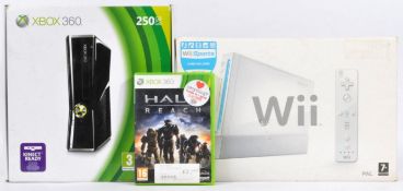 BOXED NINTENDO WII & XBOX 360 ELITE 250GB CONSOLES