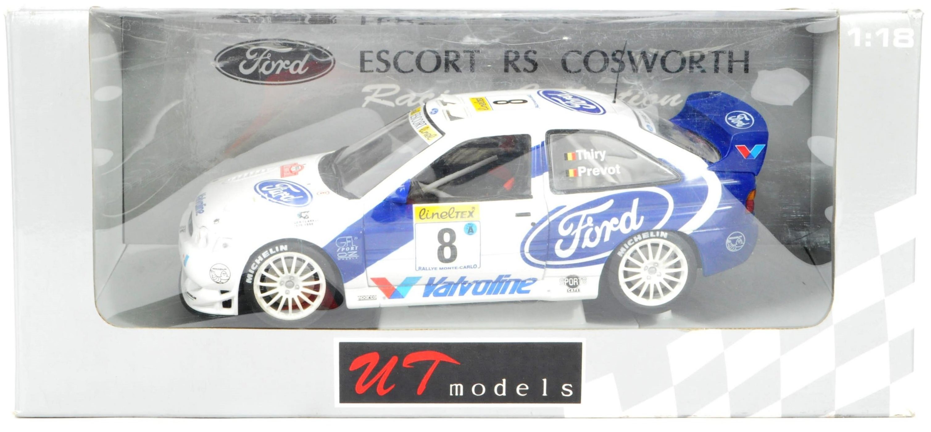 UT MODELS 1/18 SCALE PRECISION DIECAST FORD ESCORT RALLY CAR