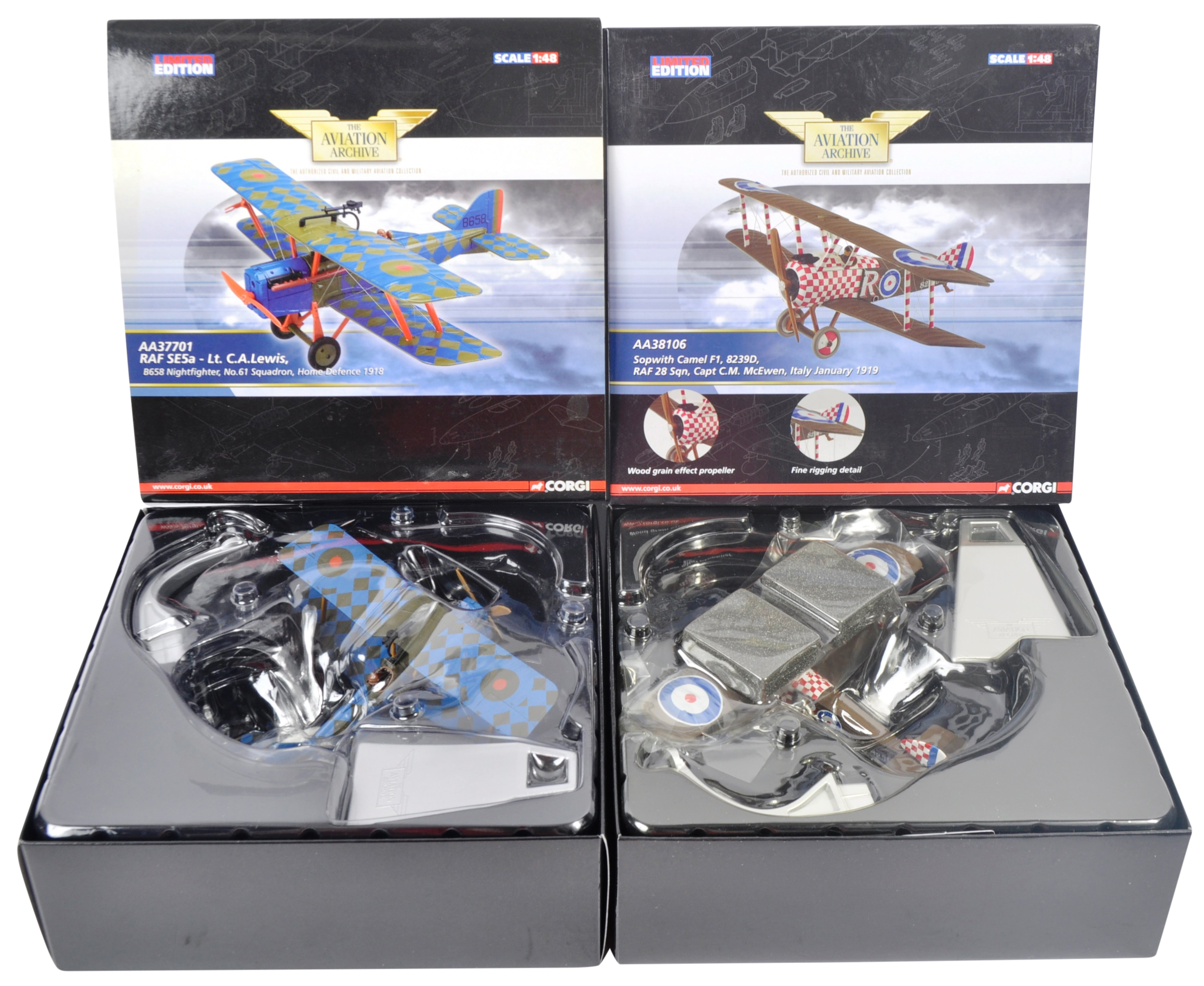 CORGI AVIATION ARCHIVE - TWO BOXED LIMITED EDITION 1/48 SCALE