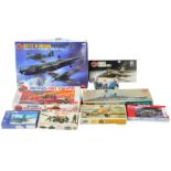 COLLECTION OF ASSORTED AIRFIX AND REVELL PLASTIC MODEL KITS
