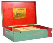 VINTAGE 1930S LARGE HORNBY TRAINS WOODEN BOX