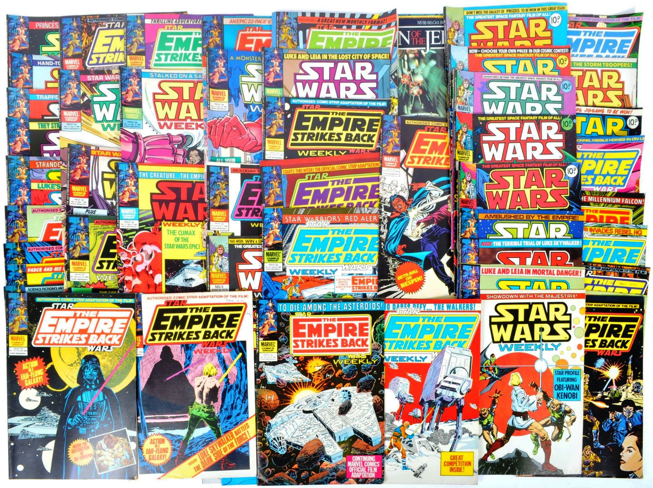 STAR WARS - COLLECTION OF MARVEL STAR WARS WEEKLY COMIC BOOKS