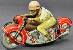 ORIGINAL VINTAGE SCHUCO TINPLATE RACING MOTORCYCLE