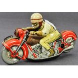 ORIGINAL VINTAGE SCHUCO TINPLATE RACING MOTORCYCLE