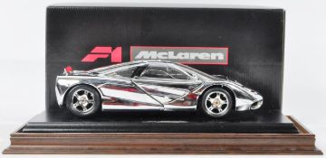 BOXED 1/18 SCALE DIECAST CHROME POLISHED F1 MCLAREN