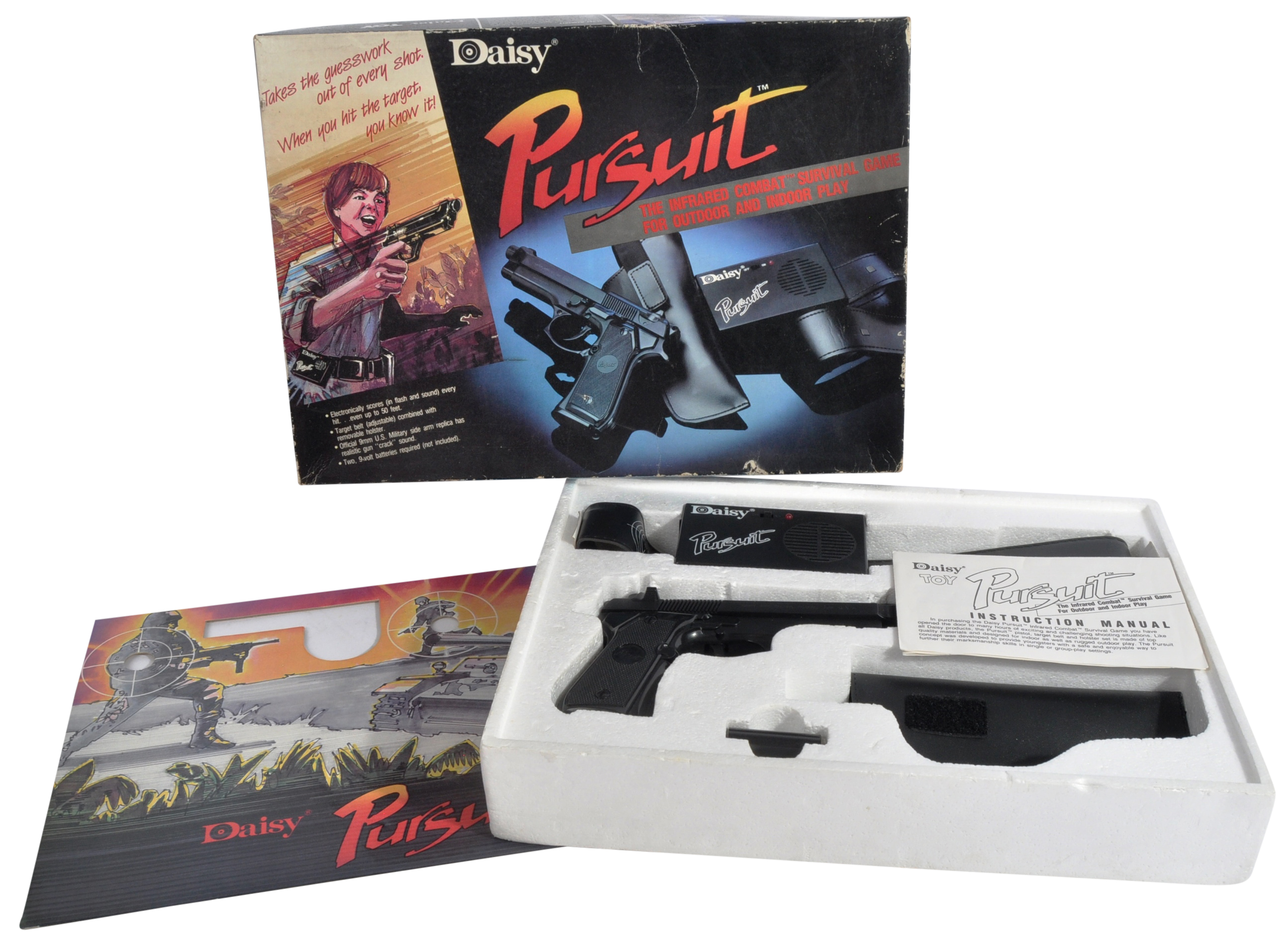 VINTAGE DAISY ' PURSUIT ' INFRARED SURVIVAL GAME - BOXED