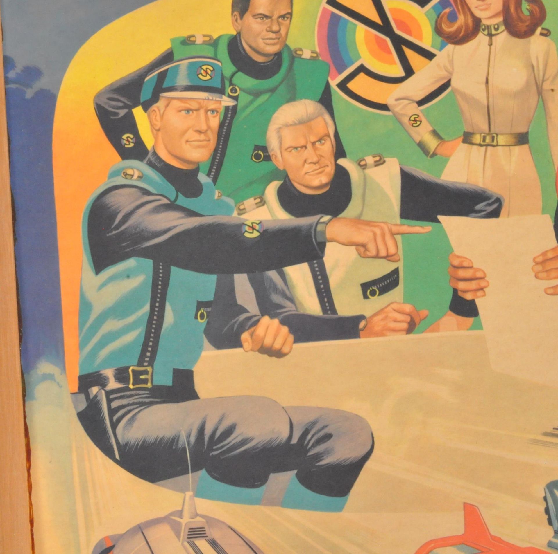 RARE CAPTAIN SCARLET ANGLO CONFECTIONERY SHOP DISPLAY POSTER BOARD - Image 4 of 9