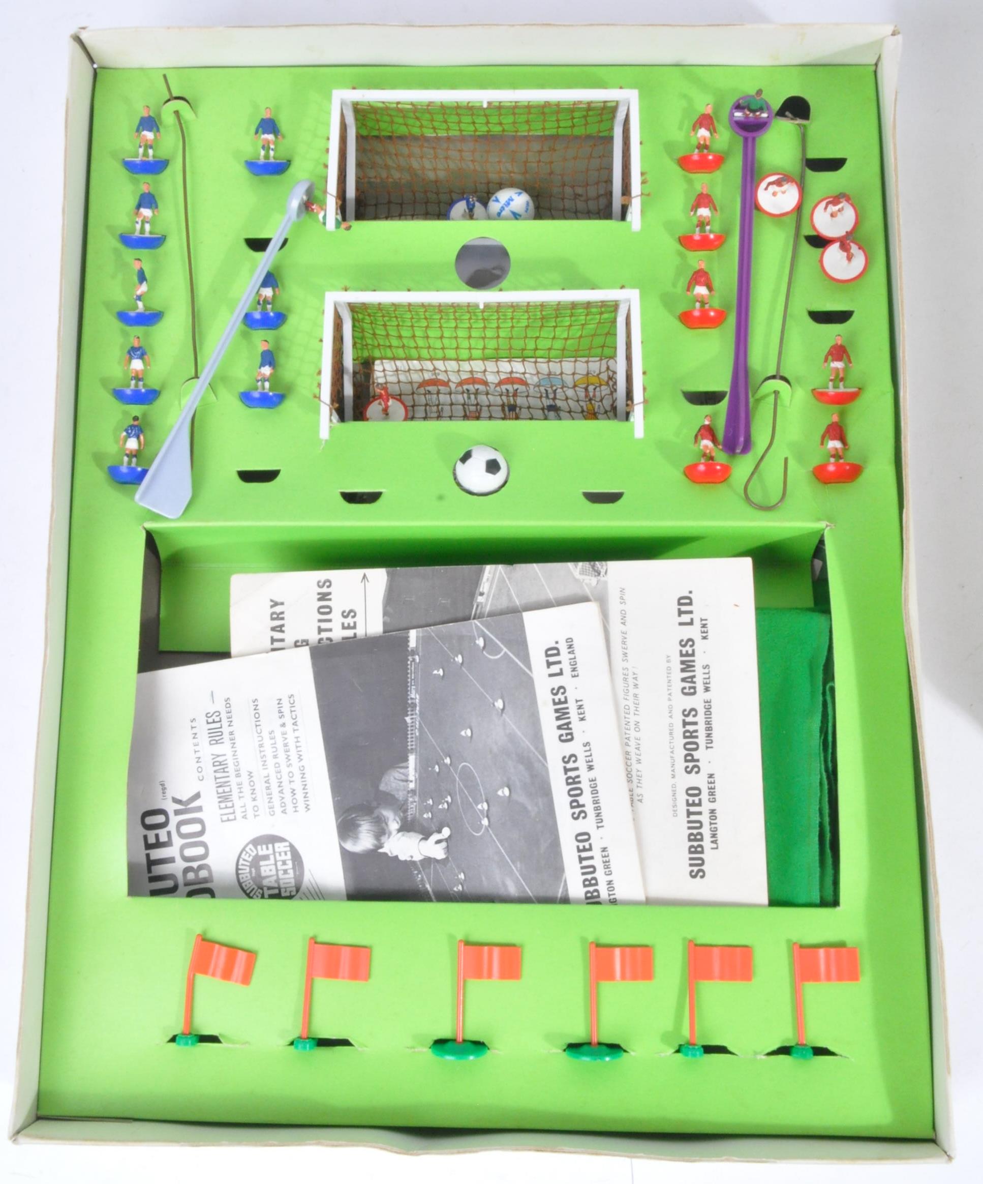 TWO VINTAGE SUBBUTEO TABLETOP FOOTBALL SETS