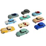 COLLECTION OF X10 VINTAGE DINKY TOYS DIECAST MODEL TRUCKS