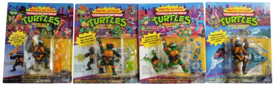 TEENAGE MUTANT NINJA TURTLES - SET OF WACKY ACTION FIGURES