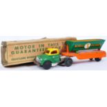 ORIGINAL VINTAGE WALT REACH TIN PLATE CLOCKWORK TRUCK