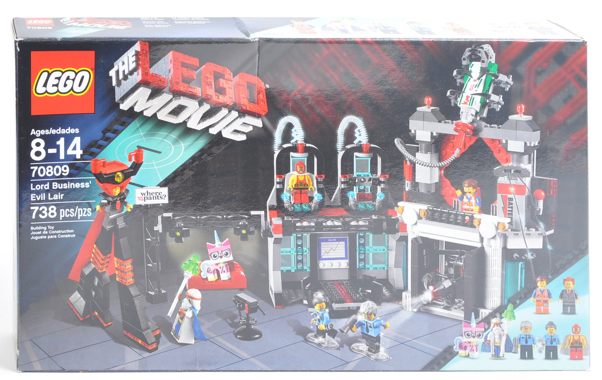 LEGO SET - THE LEGO MOVIE - 70809 - LORD BUSINESS' EVIL LAIR