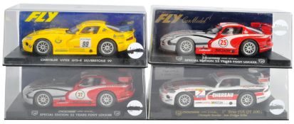 FLY 1/32 SCALE SLOT RACING CARS - COLLECTION OF X4 DODGE VIPERS